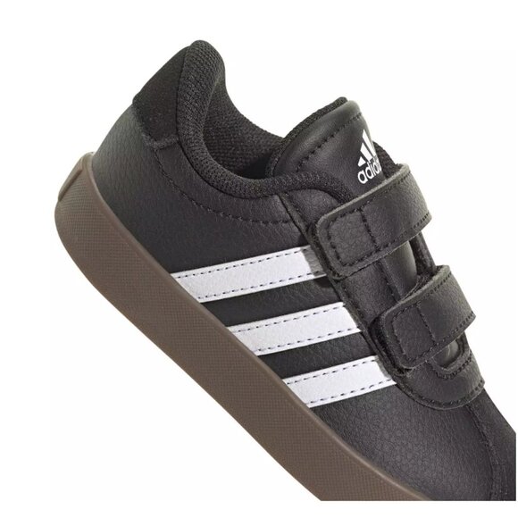 Adidas Unisex-Kids VL Court 3.0 Elastic Lace, Black/White/Black - Picture 5 of 7